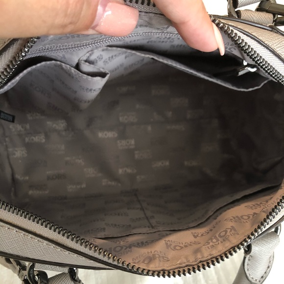 Michael Kors Grey Studded Crossbody - Picture 3 of 4